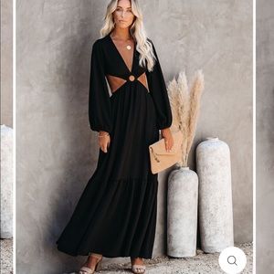 NWOT TIME AND PLACE CUTOUT MAXI DRESS